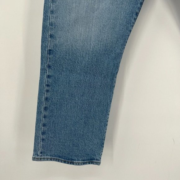 Levi's Women's Wedgie Fit High Rise Straight Leg Jeans Ankle Tango Blue sz 32x26 - Picture 3 of 12